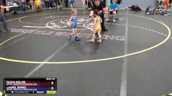 40 lbs Round 3 - Olivia Keller, Bethel Freestyle Wrestling Club vs Laurel Burks, Bethel Freestyle Wrestling Club