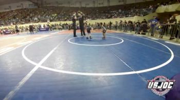 37 lbs Quarterfinal - Kase Williams, Pin-King All Stars vs Tucker Hawkins, Checotah Matcats