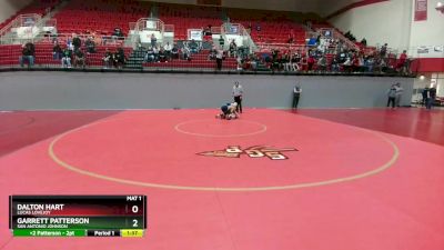 113 lbs Round 1 - Garrett Patterson, San Antonio Johnson vs Dalton Hart, Lucas Lovejoy