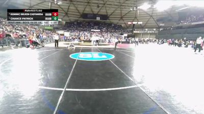 Boys 1B/2B 106 Semifinal - Chance Patrick, Okanogan vs Dominic Deleon Castaneda, Granger