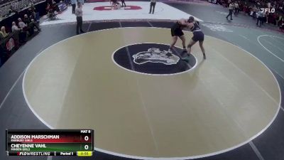 Cons. Round 2 - Cheyenne Vahl, Minden Girls vs Addison Marschman, Fairbury Girls