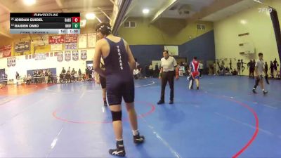 285 lbs Cons. Round 3 - Jordan Guidel, Bassett vs Raiden Omid, University