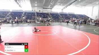 69 lbs Rr Rnd 1 - DeShawn Doyle, Valley Bad Boys vs Kaiden Sanchez, Titans WC