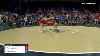 138 lbs Rnd Of 128 - Sotiros Papadopoulos, Massachusetts vs Brady Thompson, Nebraska