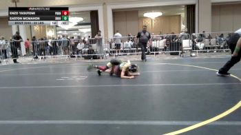 62 lbs 2nd Place - Enzo Yasutomi, Pounders WC vs Easton McMahon, Shootbox WC