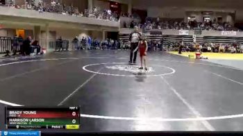 50 lbs Finals (8 Team) - Brady Young, Pierz vs Harrison Larson, Worthington