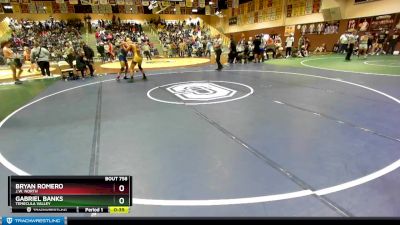 182 lbs Cons. Round 3 - Gabriel Banks, Temecula Valley vs Bryan Romero, J.w. North