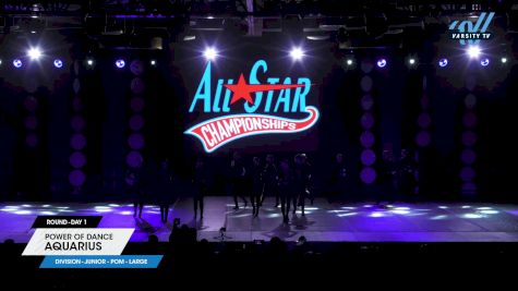 Power of Dance - Aquarius [2025 Junior - Pom - Large Day 1] 2025 ASCS Dance Grand Nationals & Cheer Showdown