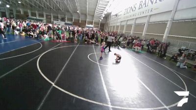 60 lbs Quarterfinal - Rilynn Anderson, JWC vs Mandi Mele, Bridger Valley Bruins Wrestlin