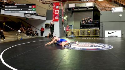 Junior Boys - 157 lbs Quarters - Noah Porter, Tracy Wrestling Club vs Keith Christianson, Ukiah High School Wrestling