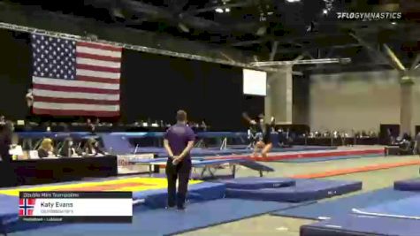 Katy Evans - Double Mini Trampoline, Upsidedowners - 2021 USA Gymnastics Championships