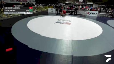 All Cadet Boys Freestyle Upper - 215 lbs Cons. Round 5 - Nicholas Balbuena vs Kayne Valles, South Bakersfield High School Wrestling