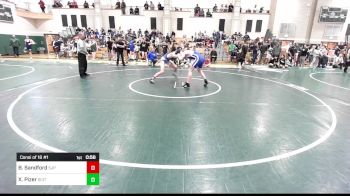 190 lbs Consi Of 16 #1 - Brett Sandford, Saint John's Prep vs Xander Pizer, Scituate