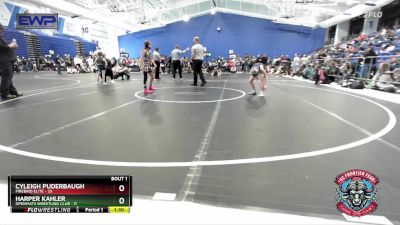 75 lbs Semis (4 Team) - Cyleigh Puderbaugh, Firebird Elite vs Harper Kahler, OpenMats Wrestling Club