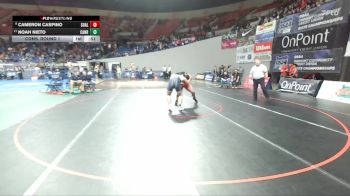 5A Boys 285 lbs Cons. Round 1 - Cameron Caspino, South Albany Boys vs Noah Nieto, Canby Boys
