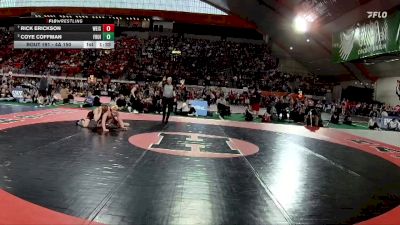 4A 150 lbs Quarterfinal - Rick Erickson, Weiser vs Coye Coffman, Fruitland