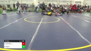 50-B lbs Round Of 16 - Spencer Durham, OH vs Grayson Bish, PA