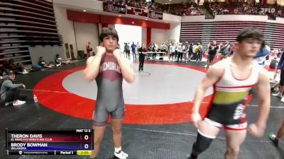 175 lbs Quarterfinal - Theron Davis, El Reno F/G Wrestling Club vs Brody Bowman, Oklahoma