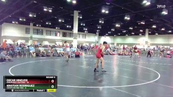 132 lbs Round 5 (6 Team) - Oscar Hinojos, Eaglecrest Raptors vs Kristian Rodriguez, Coastline Red Tide