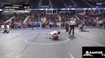 85 lbs Cons. Round 1 - Jett Heinson, Kiowa County vs Bentley Lohmeier, Manhattan