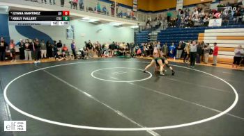 140 lbs. Quarterfinal - Keely Fallert, Ste Genevieve vs Ilyana Martinez, Lebanon