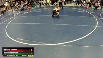 70 lbs Quarterfinal - Tayson Teeples, JWC vs Jexten Peterson, JWC