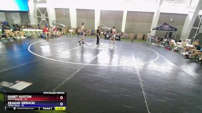 132 lbs Placement Matches (8 Team) - Garet Huston, South Dakota vs Keagan Sieracki, Texas Gold