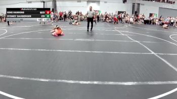 92 lbs Round 1 (8 Team) - Sydney Daxberger, CTWHALE vs King Hawkins, Mat Assassins White