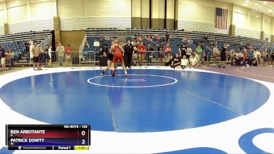 120 lbs Champ. Round 2 - Ben Arbotante, IL vs Patrick Dowty, IN