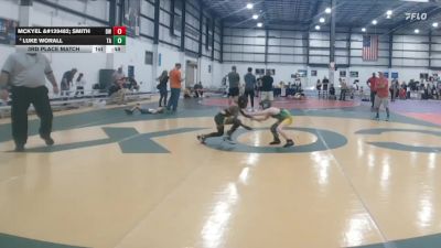 60 lbs 3rd Place Match - Luke Worall, Great Bridge Wrestling Club vs Mckyel 🧊 Smith, Darkhorse Wrestling