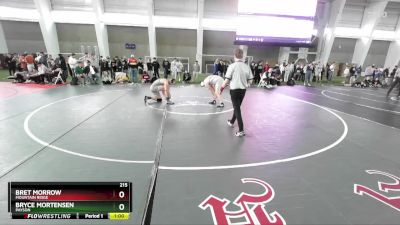 215 lbs Cons. Round 6 - Bryce Mortensen, Payson vs Bret Morrow, Mountain Ridge