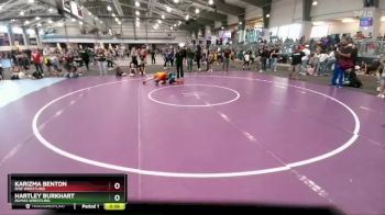 100 lbs Cons. Round 2 - Karizma Benton, Rise Wrestling vs Hartley Burkhart, Dumas Wrestling