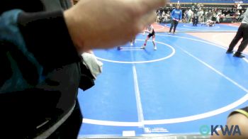 46 lbs Round Of 16 - Bodie Barr, Verdigris Youth Wrestling vs Kynleigh Harper, Dark Cloud Wrestling Club