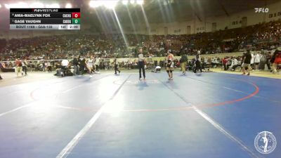 G5A-135 lbs Quarterfinal - Gage Vaughn, Caddo-Girls vs Ania-maelynn Fox, Cache-Girls