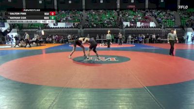 1A-4A 138 1st Place Match - Dalton Fink, Weaver vs Nathan Cox, Madison County