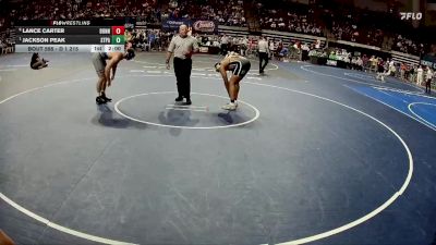 D 1 215 lbs Quarterfinal - Jackson Peak, St. Paul`s vs Lance Carter, Bonnabel