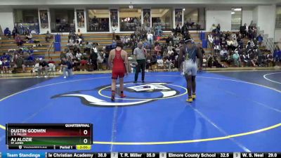 197 lbs Quarterfinal - Aj Alozie, St James vs Dustin Godwin, T. R. Miller