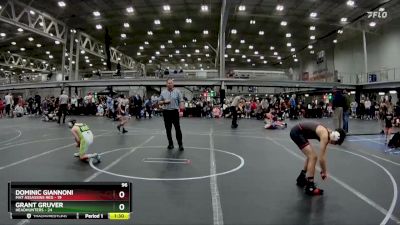 96 lbs Semis (4 Team) - Dominic Giannoni, Mat Assassins Red vs Grant Gruver, Headhunters