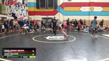 144 lbs Cons. Round 1 - Wyatt Sellnow, Cheyenne East vs Touny Hrasky-Brown, Scottsbluff