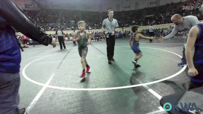 60 lbs Round Of 32 - Kasyn Greer, Oklahoma Wrestling Academy vs Ross Stegeman, Tulsa Blue T Panthers