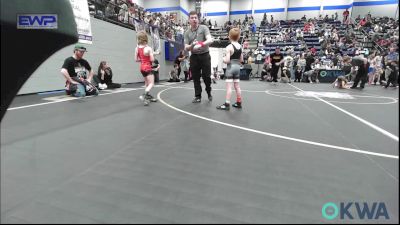 60 lbs Consi Of 4 - Ryder Smith, Blanchard Youth Wrestling Club vs Toby Jager, Carl Albert