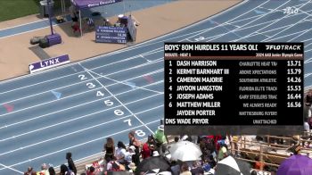 Youth Boys' 100m Hurdles, Semi-Finals 2 - Age 11
