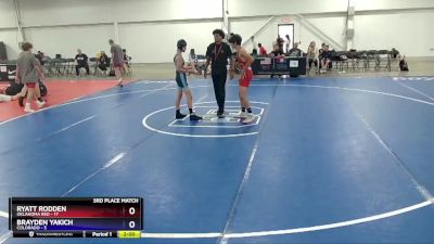 110 lbs Placement Matches (8 Team) - Ryatt Rodden, Oklahoma Red vs Brayden Yakich, Colorado