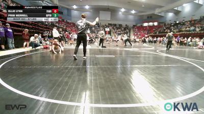 67 lbs Quarterfinal - Ellie Lynn, Pawhuska Elks Takedown vs Prim Merrell, Mannford Pirate Youth Wrestling