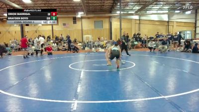 125 lbs Cons. Round 3 - Orion Madrigal, Unattached vs Brayden Boyd, Corban University