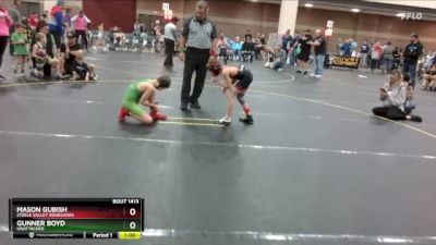 65 lbs Round 1 - Mason Gubish, Steele Valley Renegades vs Gunner Boyd, Unattached