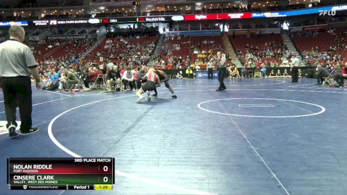 3A-157 lbs 3rd Place Match - Cinsere Clark, Valley, West Des Moines vs ...