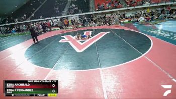 70 lbs Quarterfinal - Ezra Archibald, Oregon vs Ezra R Fernandez, Idaho