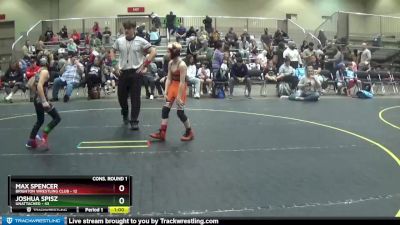 64 lbs Cons. Round 1 - Joshua Spisz, Unattached vs Max Spencer, Brighton Wrestling Club