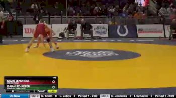 106 lbs Quarterfinal - Gavin Jendreas, Crown Point vs Isaiah Schaefer, Evansville Mater Dei